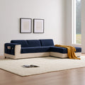 Modulares Ecksofa, mit klarer Formgebung, Farbe: beige