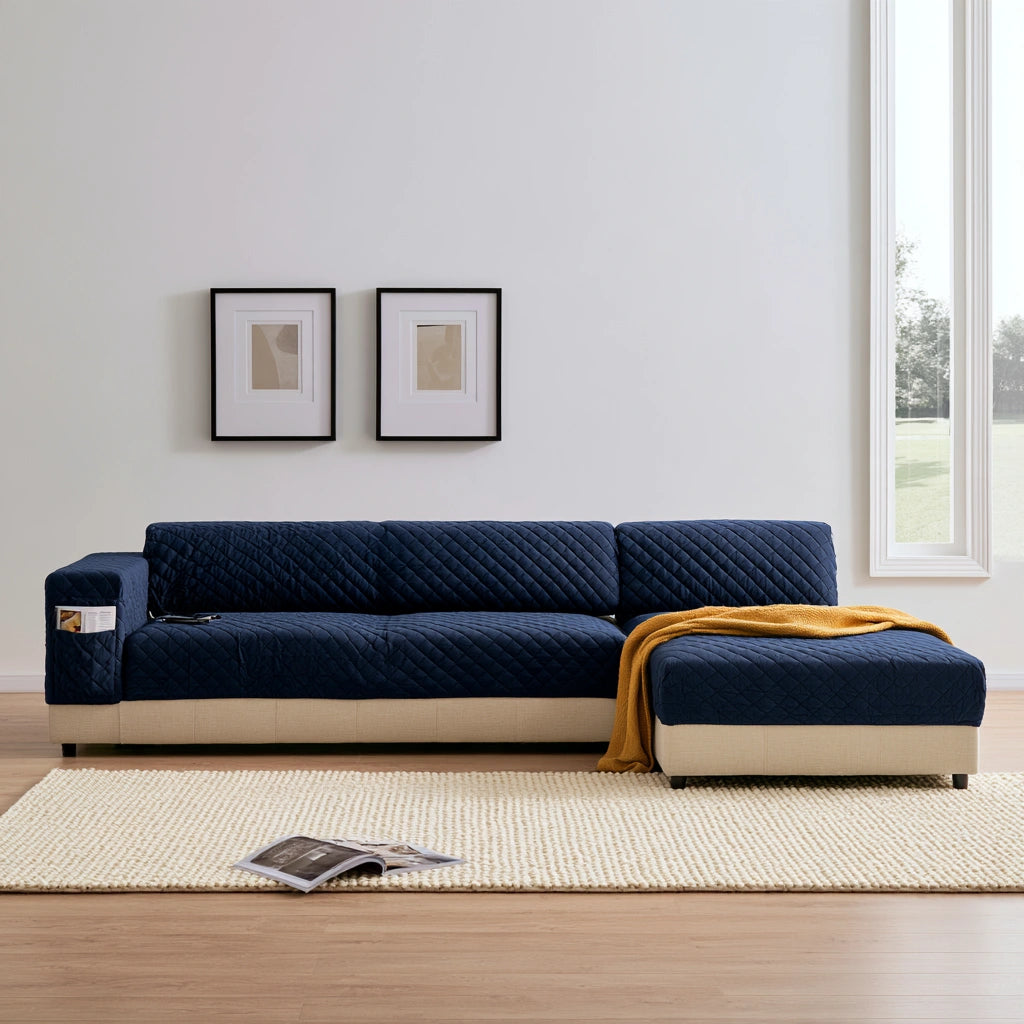 Modulares Ecksofa, mit klarer Formgebung, Farbe: beige